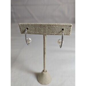 Silver tone earrings